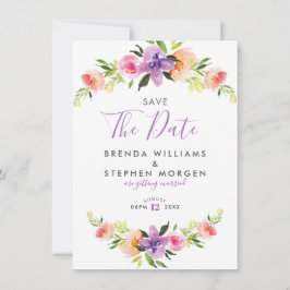 Pastell Colors Blume Kränzergrenze Save The Date