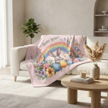 Pastell Cottagecore Farmhouse Regenbogen Hase Blum