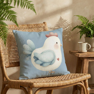 Pastell Cottagecore-Huhn Kissen