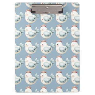 Pastell Cottagecore-Huhn Klemmbrett