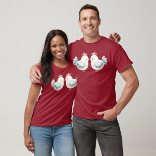 Pastell Cottagecore Huhn T-Shirt
