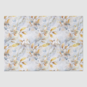 Pastell Cream Floral Abstrakt Seidenpapier