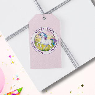 Pastell Einhorn Magischer Individueller Geburtstag Geschenkanhänger
