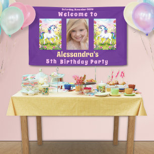 Pastell Einhorn Magisches Benutzerdefiniertes Gebu Banner