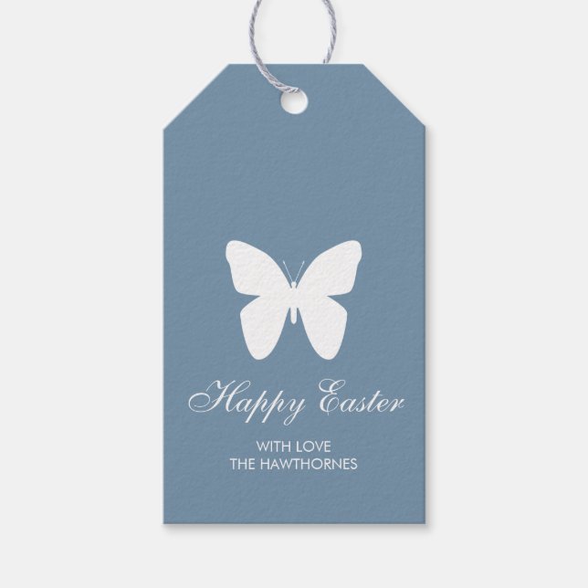 Pastell Elegantes Ostern Geschenkanhänger (Vorderseite)