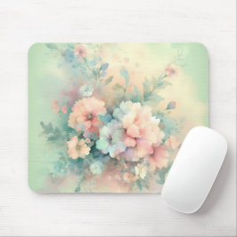 Pastell-Farbene Rosen-Vintage Mousepad