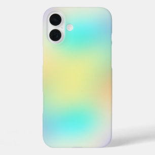 Pastell Farbverlauf Blau Gelb und Lila iPhone 16 Plus Hülle