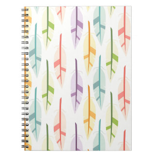 Pastell-Feder-Muster-Notizbuch Notizblock
