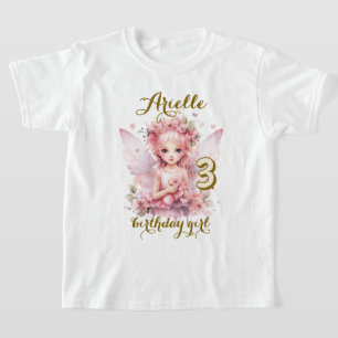 Pastell-Fee Blumengarten-Teeparty Geburtstag T-Shirt