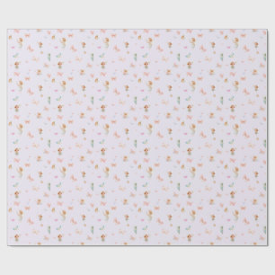 Pastell-Fee-Muster Süßes Schmetterlings-Kinderzimm Geschenkpapier