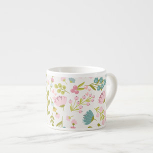 Pastell Floral Muster Espressotasse