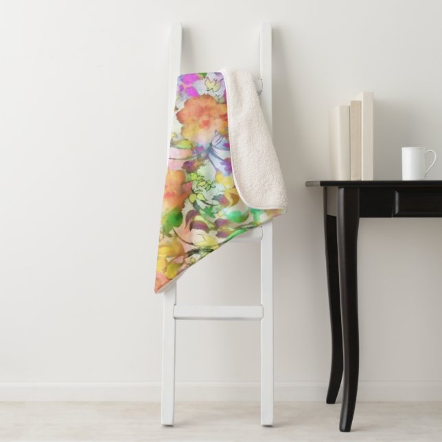 Pastell floral sherpadecke (Beispiel)
