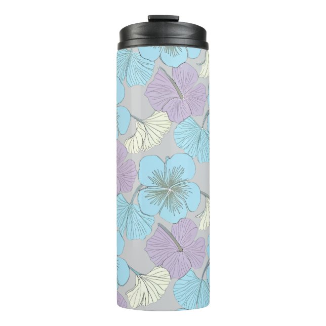 Pastell Floral Thermal Tumbler Thermosbecher (Vorderseite)