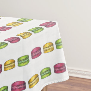 Pastell French Bakery Macaron Cookie Feinschmecker Tischdecke