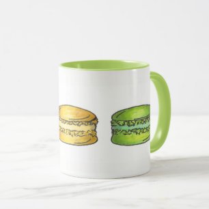 Pastell French Bakery Macaron Cookie Konditorei Ba Tasse