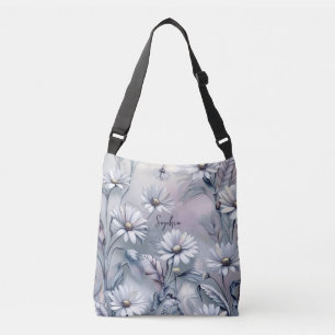 Pastell-Gänseblümchen-Blumen Frühling Sommer Perso Tragetaschen Mit Langen Trägern