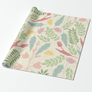 Pastell-Garten-Frühlings-Verpackungspapier Geschenkpapier