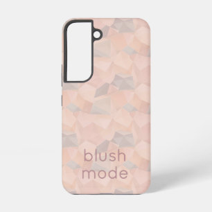 Pastell-Geometrischer Pop Rosafarbenes Design Samsung Galaxy Hülle