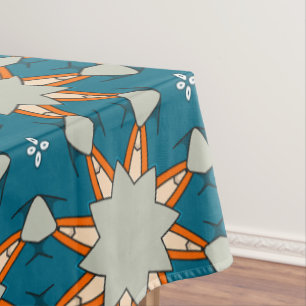 Pastell-Geometrisches Muster – Sanfte abstrakte Fa Tischdecke