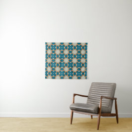 Pastell-Geometrisches Muster – Sanfte abstrakte Fa Wandteppich