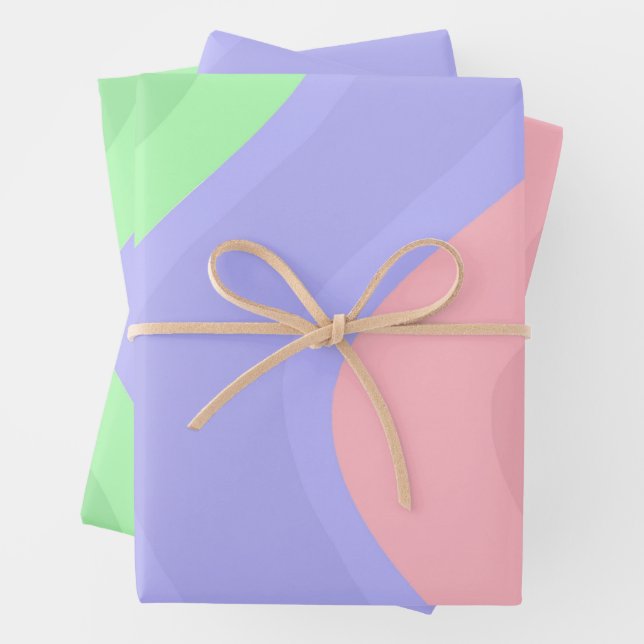 Pastell Geschenkpapier Set (Beispiel)