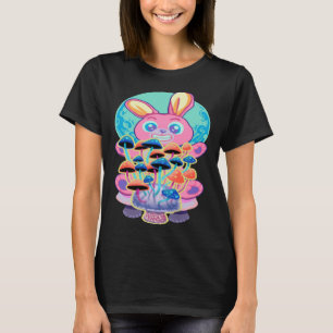 Pastell-Goth-Häschen und Pilze T-Shirt