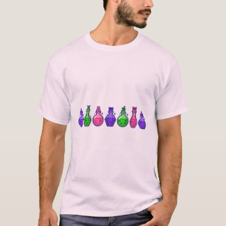 Pastell-Goth-Tonikumflaschen Hexenreihen-Kunst T-Shirt