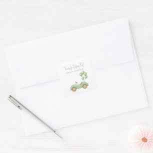 Pastell Green Stroll & Balloon Sticker