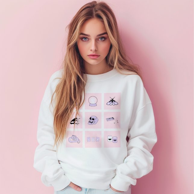 Pastell Gruselig Süß Gothic Ästhetik Sweatshirt (Von Creator hochgeladen)