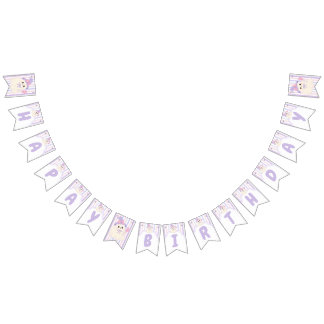 Pastell Gruseliger-Einer-Geister-Geburtstagsbanner Wimpelkette
