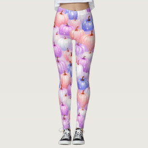 Pastell-Halloween-Kürbis-Sparkle-Leggings Leggings