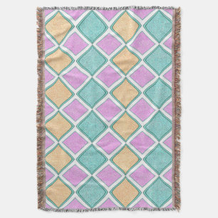 Pastell-Harlekin-Prisma-Diamantmuster Decke