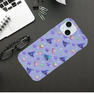 Pastell-Henkerhüte – Süßes Kawaii-Halloween-Muster iPhone 15 Hülle