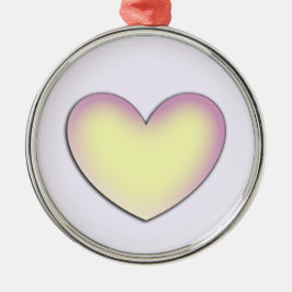 Pastell-Herz anpassen Ornament Aus Metall