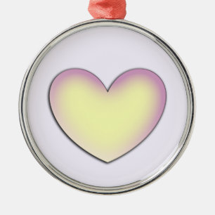 Pastell-Herz anpassen Ornament Aus Metall