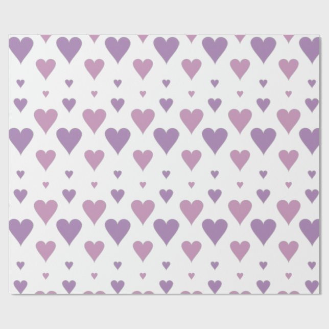 Pastell-Herz-Geschenkpapier Geschenkpapier (Flach)