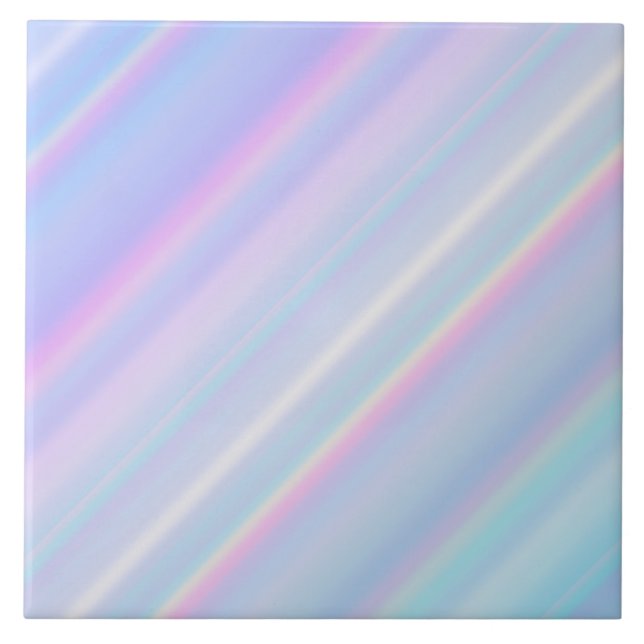 Pastell-Holografischer Gradient-Irideszent Fliese (Vorderseite)