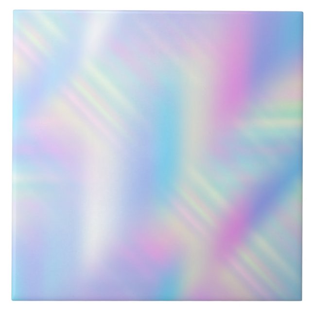 Pastell-Holografischer Gradient-Irideszent Fliese (Vorderseite)