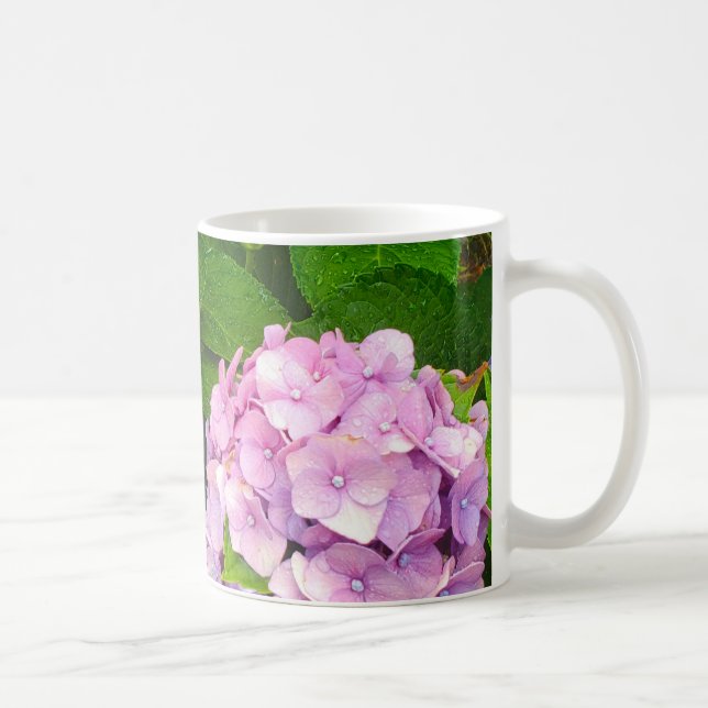 Pastell-Hortensie  Kaffeetasse (Rechts)