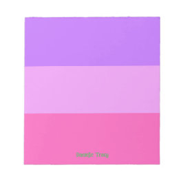 Pastell Hübsche Frühlingsfarben nach Maß Notizblock