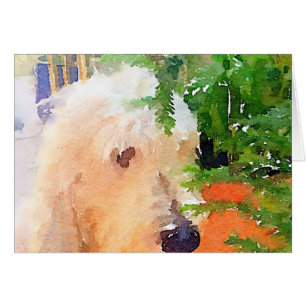 Pastell-Hundekarte
