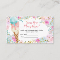 Pastell Ice Creme Floral wie viele Küsse