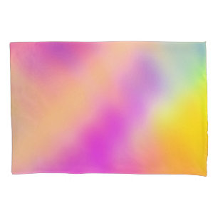 Pastell Iridescent farbenfrohe Farbgestaltung Kissenbezug