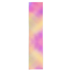 Pastell Iridescent farbenfrohe Farbgestaltung Kurzer Tischläufer