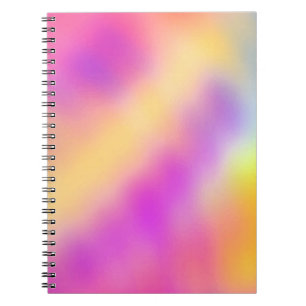 Pastell Iridescent farbenfrohe Farbgestaltung Notizblock
