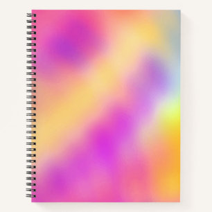 Pastell Iridescent farbenfrohe Farbgestaltung Notizbuch
