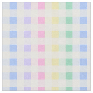 Pastell karierter Regenbogenretro Stoff