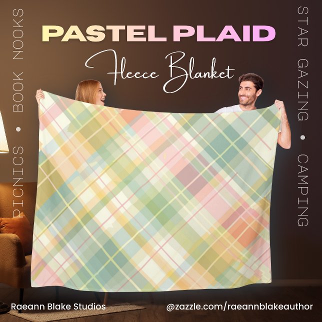 Pastell-Karodecken-Fleece-Decke Fleecedecke (Von Creator hochgeladen)