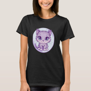 Pastell-Katze I Kinder Katze T-Shirt