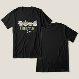 Pastell Kawaii Weihnachtskätzchen Tri-Blend Shirt